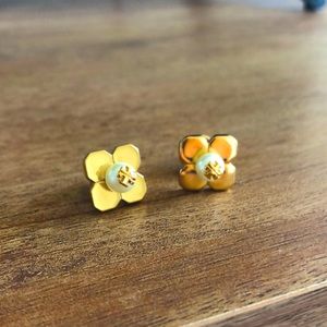 Tory Burch earrings - gold + pearl